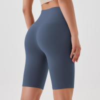 Shorts De Yoga Para Mujer Cintura Alta Transpirables Suaves Y Tensos Leggings De Gimnasio Cortos De Ciclismo Deportivos - details 70