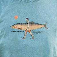 Camiseta hombre Sargantana 85013227 Man & Fish agua - details 1
