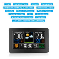 Estación Meteorológica Inalámbrica Con Sensor Pantalla Táctil Colorida Thermómetro Y Higrómetro Alarme Y Calendario - details 13