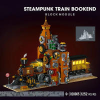 Estaciones De Tren Steampunk En Bloques Constructibles Para Adultos Y Niños Modelos De Edificios Modulares 1252 Piezas Regalo Creativo - details 1