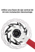 VXM Freno De Disco Para Bicicleta De Carretera Y MTB Pads De Bloque Central Lijado De Aluminio Ligero 140mm 160mm Piezas - details 8