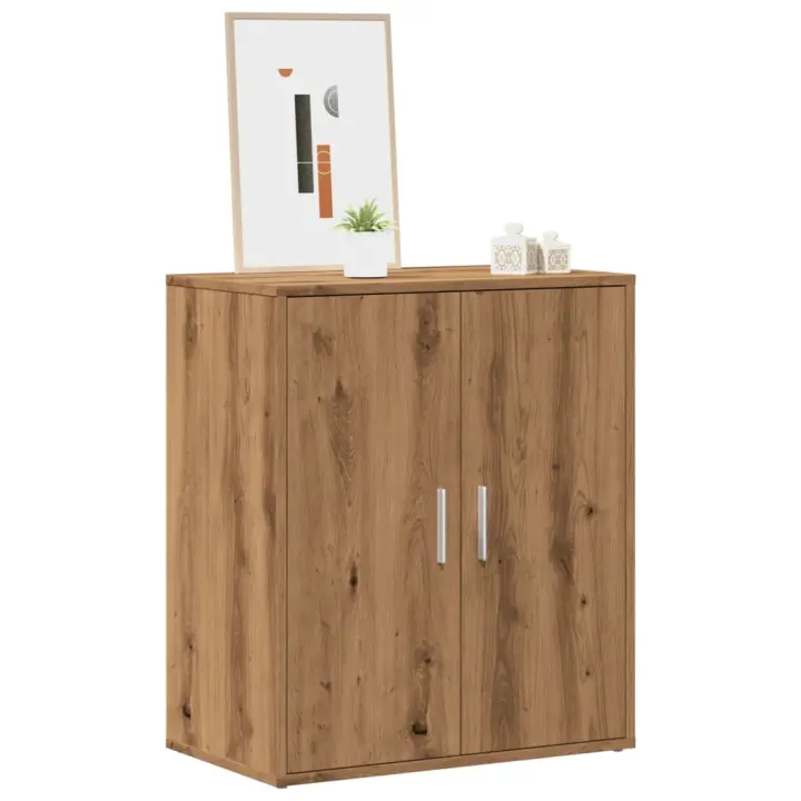 vidaXL Mueble zapatero madera ingeniería roble artisan 60x35x70 cm - 1