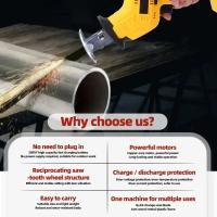 Sábanas Eléctricas Reciprocantes Sin Cable Para Batería Dewalt 18V 20V Herramientas De Corte Para Madera Y Metal Sin Batería Incluida - details 6