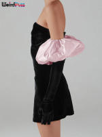 Vestido De Veludo Sin Espalda Para Mujer Con Guantes Nublados Bodycon Elástico Romántico Francesa Para Fiesta De Cumpleaños Vacaciones Streetwear - details 30