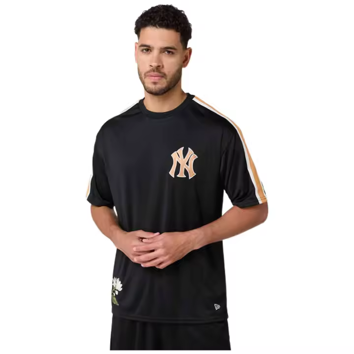 Camiseta de Manga Corta New Era Mlb Floral New York Yankees para hombre en color negro - 1