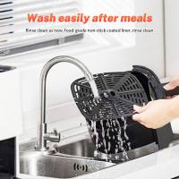 Freidora de aire de doble cesta, cocina digital sin aceite, opciones de cocción preestablecidas 6, tecnología de circulación de aire - details 3