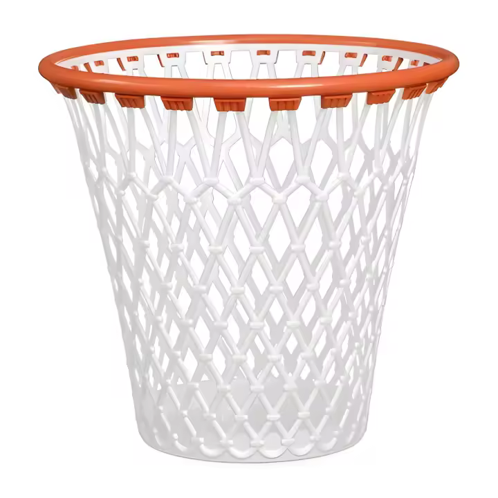 Papelera Basket Lovers 12 Litros 32,5x30,8cm - Canasta de Basura - 1