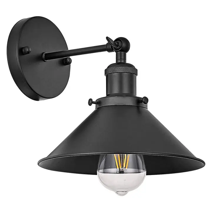 Lámpara de Pared Industrial  Ajustable Vintage para Restaurantes Dormitorio Cocina con Base e27 Iluminación Interior Material de Lámpara de Hierro - 1