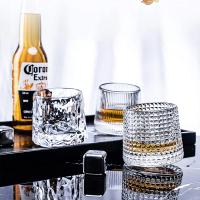 Vaso Rotatable De Cristal Para Whiskey Tumbler Old Fashioned Jugo Bebida Café Vino Para Barra Hogar Regalos De Navidad 150ml/5oz Transparente Ecológico - details 2