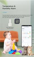 Sensor De Temperatura Y Humedad Bluetooth Mini Con Pantalla LCD Control Remoto Por App Tuya Y Voz Compatible Con Google Thermometer Hygrometer - details 10