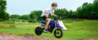 isinwheel A12 Moto Eléctrica para Niños, Motor 350W, Batería 36V 5.2AH, Neumáticos de 12 Pulgadas, Velocidad Máxima de 25 km/h, Autonomía de 22 km, 3 Modos de Velocidad, Doble Amortiguador, Freno de Manillar + Freno de Estacionamiento en la Rueda Trasera - details 7