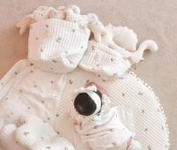 Nueva Bolsa De Diaper 2022 Para Bebé Organizador De Cuna Con Almacenamiento De Juguetes Y Artículos Para Recién Nacidos En Tela Algodón Bordado Para Mamá Bebe - details 4