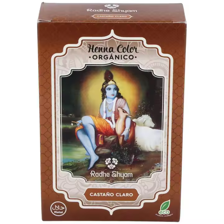 Radhe Shyam Henna Castaño Claro Polvo 100G - 1