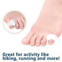 Pexmen 2Pcs Separador De Dedos De Pies Gelado Espaciar Los Dedos De La Pata Aliviar La Presión Y Prevenir Rasguños Herramienta De Cuidado De Los Pies Color Rosa - details 3