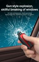 Herramienta De Escape Para Coche Multi Funcional Martillo De Ventana En ABS Corte De Cinturón Con Llavero Para Seguridad Automotriz Amagi - details 6