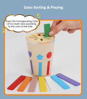 Juguete Educativo De Madera 3 En 1 Para Niños Juego De Alineación Sensorial Montessori Aprendizaje En La Guardería - details 16