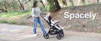 Twinly - Silla de Paseo bebé hasta 22kg plegable SPACELY, Carrito ligero bebe Grande y Cómodo, Plegado fácil una mano, Capota XXL UPF 50 incluye plástico de lluvia, cochecito reclinable - details 0