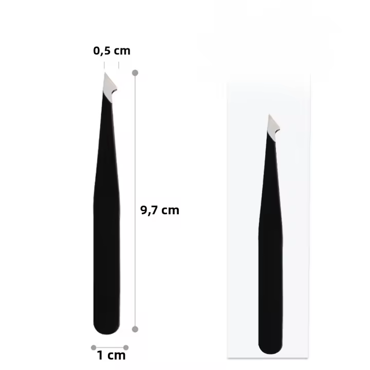 CNK Tijeras De Peluca De Acero Inoxidable Para Rociador De Cejas Rosa Puntiagudo Negro Herramienta De Belleza Para Maquillaje - 1
