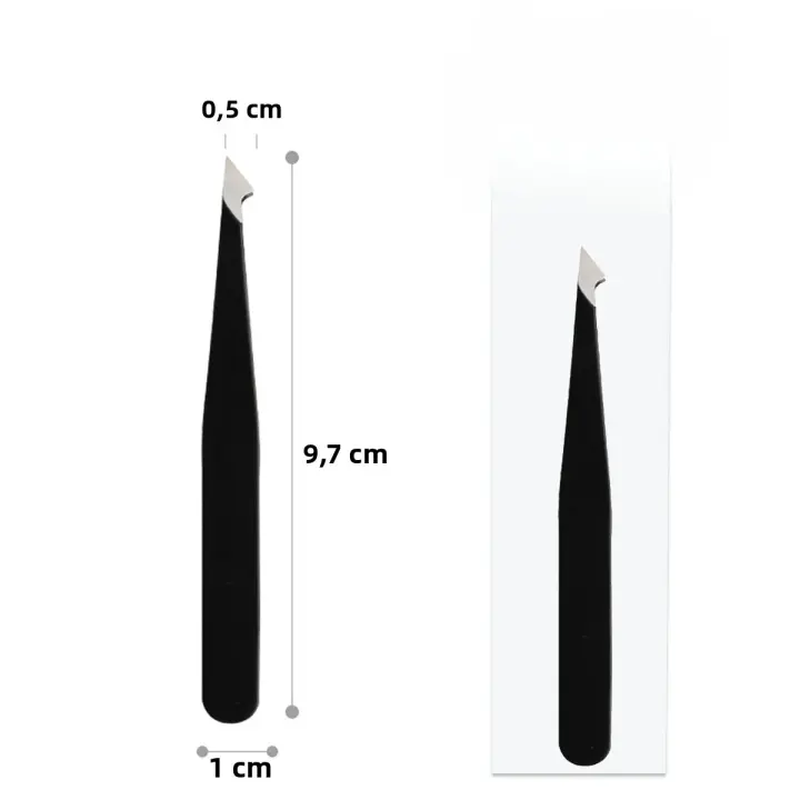 CNK Tijeras De Peluca De Acero Inoxidable Para Rociador De Cejas Rosa Puntiagudo Negro Herramienta De Belleza Para Maquillaje - 1