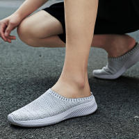 Zapatos Casuales De Malla Para Hombre Verano Transpirables Media Zapatos Comodidad Interior Exterior Parejas Moda Planos Antideslizantes Tamaño True Fit - details 16