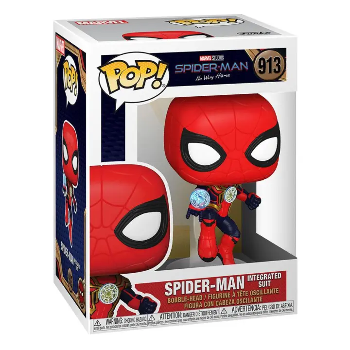 Funko POP! 913 Marvel: Spider-Man - (Integrated Suit) - Spiderman No Way Home - Figuras Miniaturas Coleccionables Para Exhibición - Idea De Regalo - Mercancía Oficial - Juguetes Para Niños Y Adultos - 1