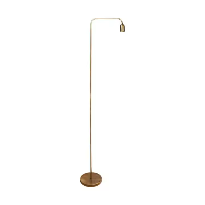 Lámpara de Pie BEL AIR HOME Space Lumit 60W Latón Dorado 150x20x400 Cm / Vintage / Bombilla No Incluida - 1