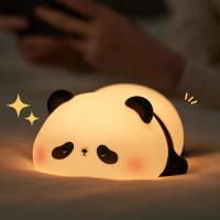 Luz Nocturna De Silicona En Forma De Panda Con Patas Muestrando La Luz Ideal Para Decoración De Habitaciones Regalos Para Niños Y Niñas - details 2