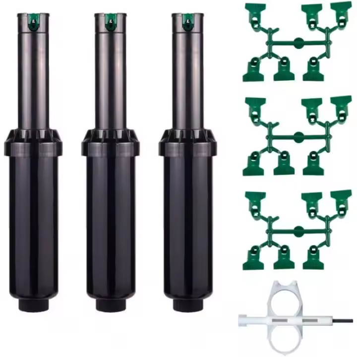 HUNTER Pack 3 Aspersor de Riego Hunter SRM-04 1/2'' | Alcance 4 a 9,4 metros | Aspersor de Turbina ajustable SRM Hunter - 1