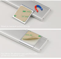 Lámpara De Pared Recargable LED Con Sensor De Movimiento PIR Para Decoración De Habitaciones Y Cocina Fuente De Alimentación DC5V USB Material De Aluminio - details 7