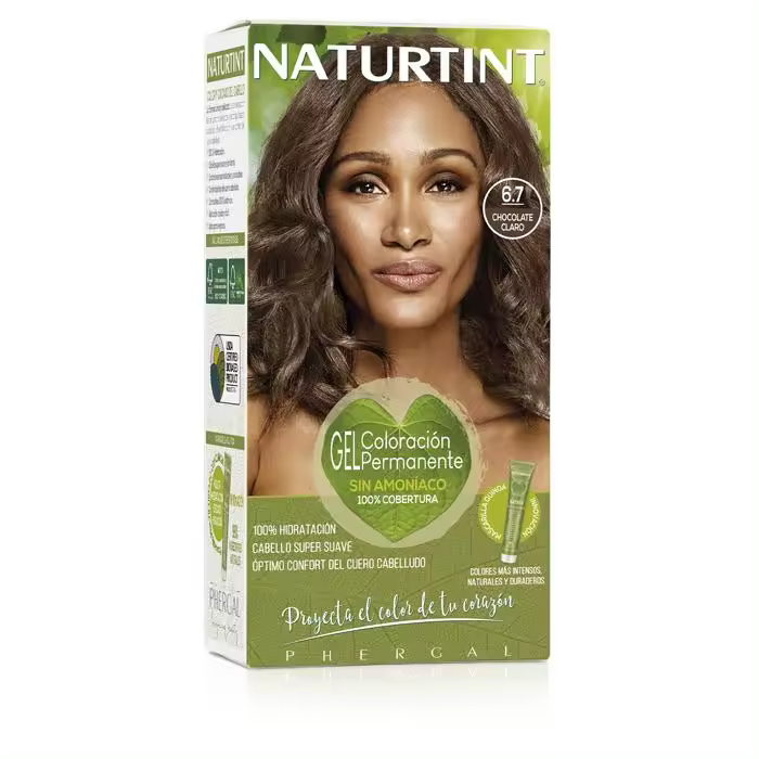 Naturtint Tinte Chocolate Claro Sin Amoniaco con Tratamiento de Multi Cuidado - 1
