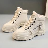 Botas De Nieve Para Mujer Botines De Piel Sintética Cálidos Y Confortables Zapatos Casuales Con Plataforma Talla Grande 45 - details 3