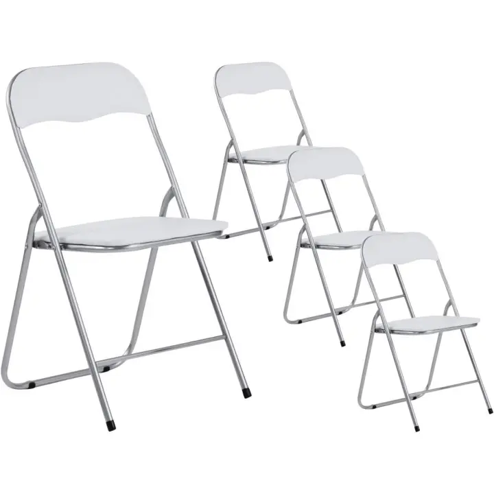 Pack 4 Sillas Plegables Acolchadas Basic 44x46x79cm - 1