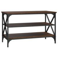 vidaXL Mueble para TV madera contrachapada 80x40x50 cm Negro, Roble Sonoma, Roble ahumado Mesa de sofá Mesa de Entrada para Salón Consola de Entrada Mueble Recibidor Mesita Mesa auxiliar Salon - details 2