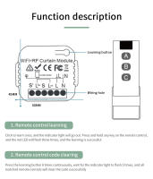 Interruptor Inteligente De Cortina WiFi Tuya Control Remoto Smart Life APP Alexa Google Home Motor Para Rollos Y Ventanas - details 12
