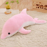Gran Peluche Delfín Juguete De Animal Marítimo Suave Para Niñas Muñeca Bebé Almohada Para Dormir Regalo De Navidad Cumpleaños Halloween Para Niños - details 11