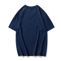 Camiseta De Algodón Para Hombre De KB Marca Nueva Con Cuello En V Manga Corta Color Sólido Camisetas De Verano Transpirables Y Wicking De Humedad - details 10