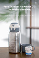 Botella De Agua Térmica Tiartisan De Titanio Doble Capa Para Niños 600ml Con Dos Tapas Portátil Para Exteriores Y Deportes - details 0