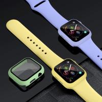 Protector De Pantalla De Vidrio Templado Para Apple Watch Caso Ultra Accesorios SE 3 4 5 6 7 8 Iwatch Compatible Con Series 41mm 45mm 49mm 40mm Instalación Fácil - details 3