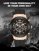 Reloj De Cuarzo Para Hombre De 48mm Con Dial Negro Y Diseño De Agujeros En Blanco Y Negro Estilo Deportivo Resistente Al Choque Y Al Agua - details 7