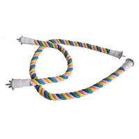 Juguete Para Aves De Compañía Mordedor De Algodón Colorido Para Periquitos Resistente Y Elástico Con Carril Para Colgar En Jaula - details 4