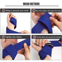 2Pcs Fijas Para Muñeca De Gimnasio Antideslizantes Ajustables Soporte De Entrenamiento De Fuerza Para Levantamiento De Pesas Y Deportes - details 10
