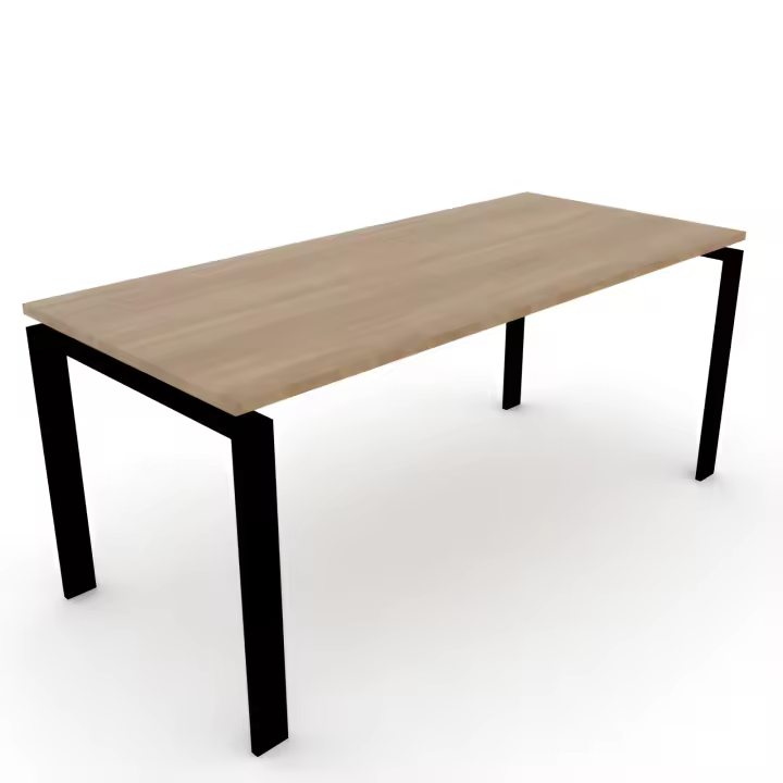 OFICIT Mesa Olmo estructura CLASSIC negro, ideal para Hogar, Estudio, Trabajo, Despacho, Oficina. - 1