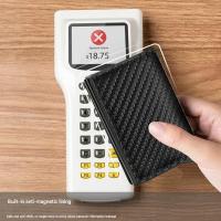Billetera para hombre Automático de Fibre de Carbono para Tarjetas - details 2