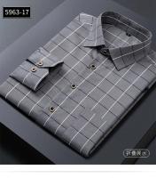 Camisa a Cuadros Clásica Para Hombre Manga Larga Casual Botones Para Trabajo Y Negocios Camisas Rayadas Tallas Grandes 4XL 5XL - details 34