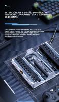 JAKEMY JM-8193 Set De Destornilladores Eléctricos 180 En 1 Mini Estuche Con LED Magnético Torx Hex Profesional Herramientas De Reparación - details 5