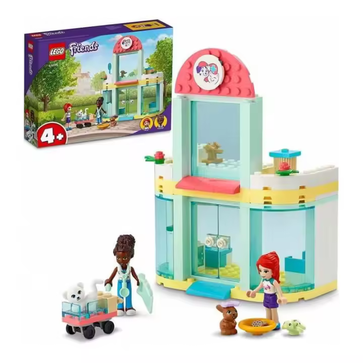 Lego LEGO Friends Clínica de Mascotas para Niños con 2 Muñecas y 3 Figuras de Animales - 1