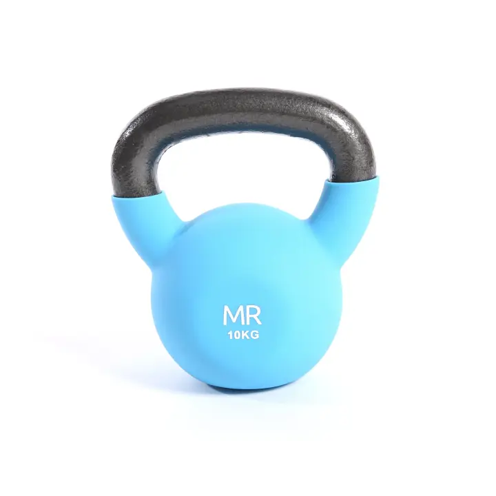 Rebecca Muebles Peso Gimnasio Kettlebell Hierro Fundido Azul Claro Fitness 10 kg - 1