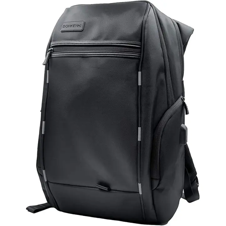 Donkey pc - Mochila portátil 15,6 pulgadas. Mochila portátil negra con cargador USB y varios departamentos. Mochila viaje impermeable. Mochila trabajo 45x 30x 16cm impermeable. - 1
