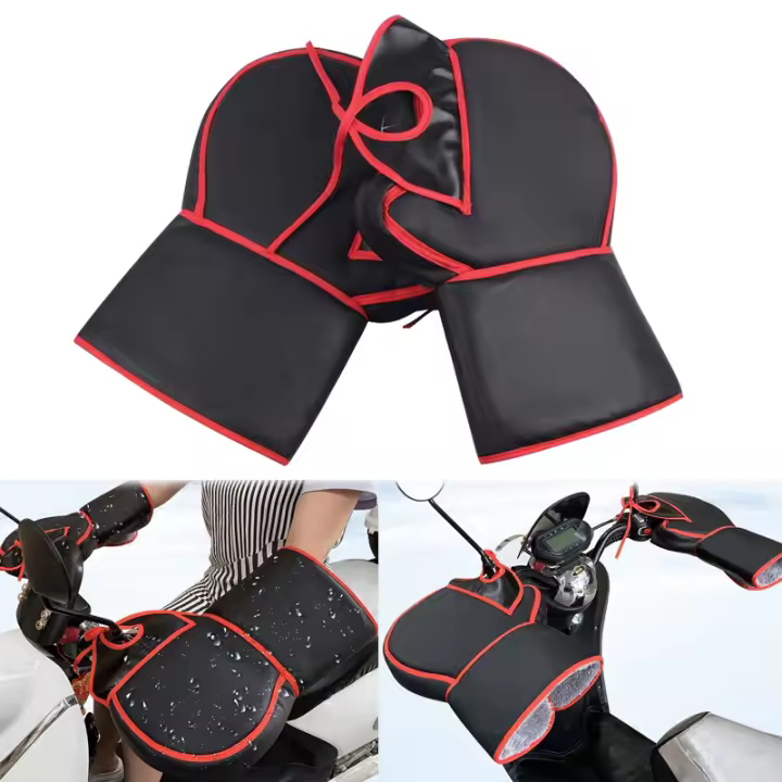 Cubierta Para Piernas De Bicicleta Eléctrica Impermeable Y a Prueba De Viento Guantes De Frío Para Scooter Y General - 1
