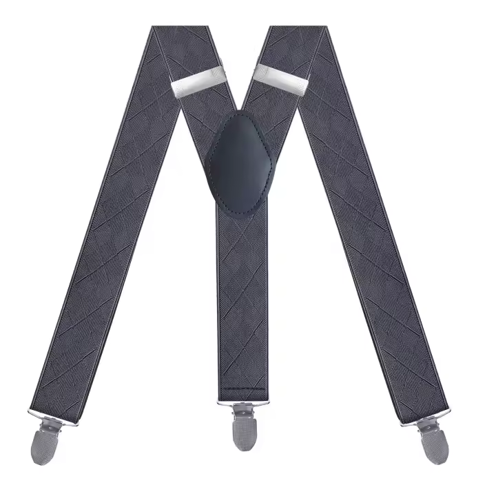 Tirantes en forma de Y de 2.5CM, 3 clips de metal, correas elástica - 1